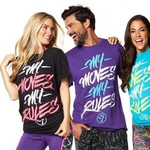 Zumba My Moves My Rules Party Tee